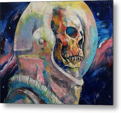 Art Metal Print featuring the painting Astronaut by Michael Creese