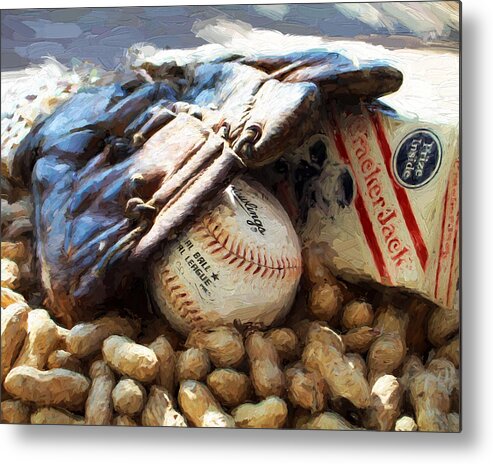 Peanuts Metal Print featuring the photograph At the Old Ball Game by John Freidenberg