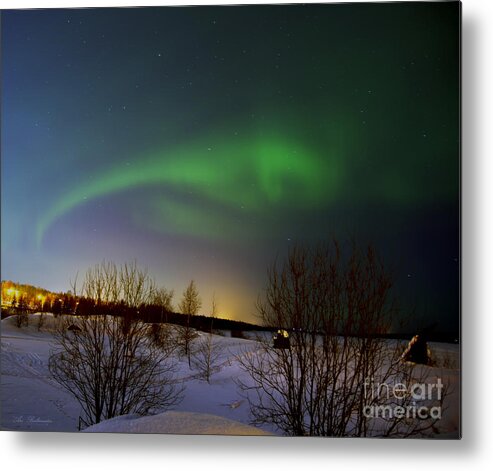 Northern Lights Metal Print featuring the photograph Aurora Borealis by Arik Baltinester