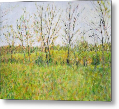 Impressionism Metal Print featuring the painting Autumn in Kentucky by Glenda Crigger