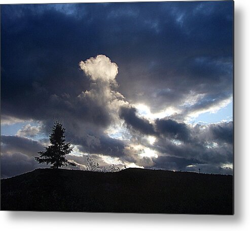 Cape Smokey Metal Print featuring the photograph Autumn Sky on Cape Smokey by George Cousins