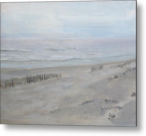 Avalon Metal Print featuring the painting Avalon Mist by Paula Pagliughi