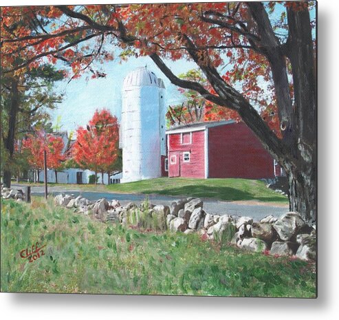 Ashland Metal Print featuring the painting Barn at Warren Center by Cliff Wilson