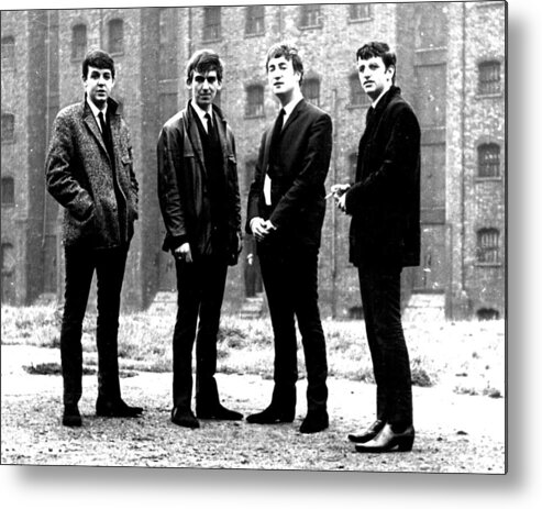 Beatles Metal Print featuring the photograph The Beatles #1 by Retro Images Archive