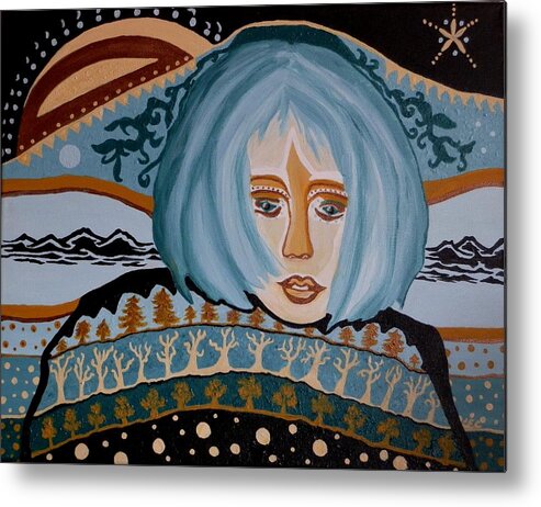 Belonging Metal Print featuring the painting Belonging by Carolyn Cable