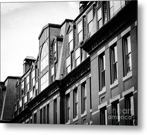 Black And White Metal Print featuring the photograph Black and white Boston by Deena Withycombe