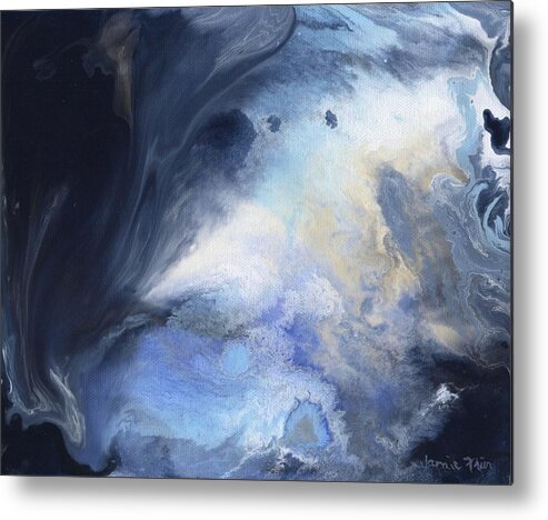 Blue Metal Print featuring the painting Blue Heavens by Jamie Frier