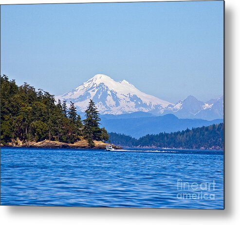 Boating Metal Print featuring the photograph Boating on Puget Sound by Chuck Flewelling