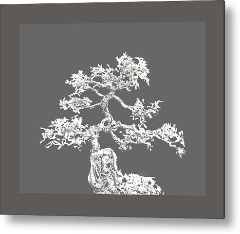 Bonsai Metal Print featuring the digital art Bonsai II by Ann Powell