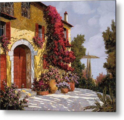 Bouganville Metal Print featuring the painting Bouganville by Guido Borelli