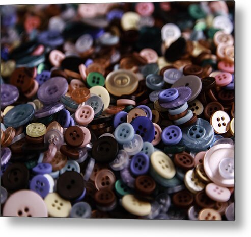 Button Metal Print featuring the photograph Buttons by Kevin Senter