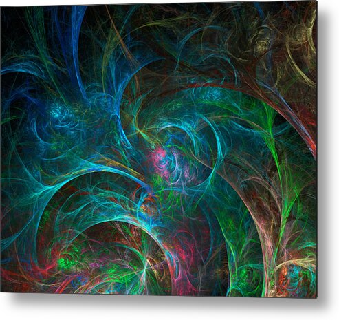 Abstract Metal Print featuring the photograph Cell Division - Glorious Storm by Ronda Broatch