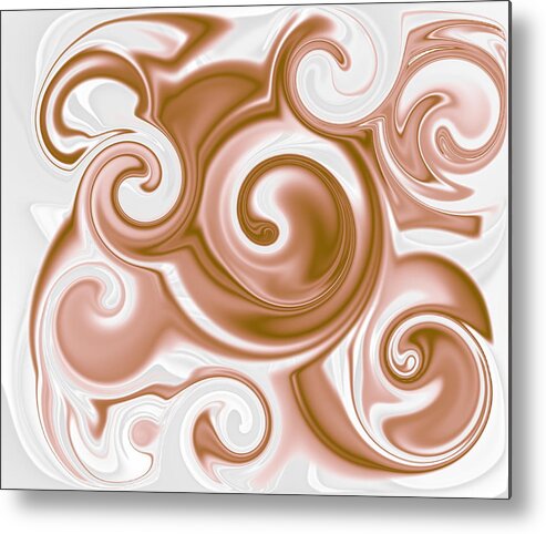 Chocolate Metal Print featuring the digital art Chocolate Milk Take 2 by Ron Hedges