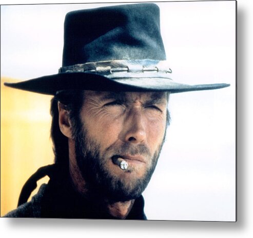 High Plains Drifter Metal Print featuring the photograph Clint Eastwood in High Plains Drifter by Silver Screen