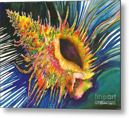 Marine Life Metal Print featuring the painting Color My World by Frances Ku