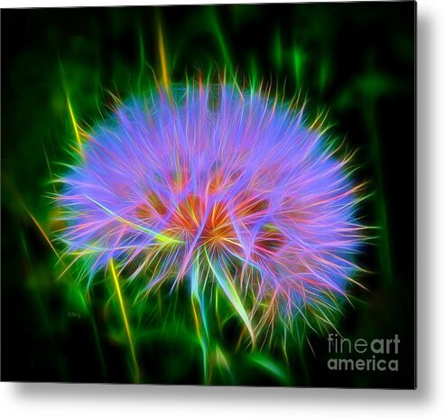 Colorful Puffball Metal Print featuring the photograph Colorful Puffball by Patrick Witz