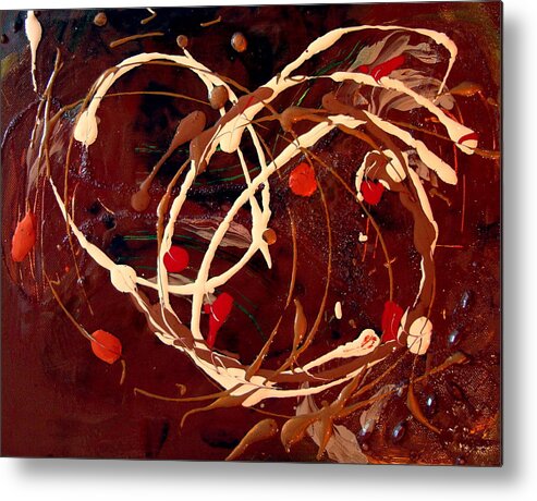 Autumn Metal Print featuring the painting Colors of Autumn by Holly Picano