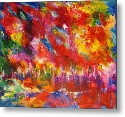 Energy Art Metal Print featuring the painting Colors Of My Dream #3 by Helen Kagan