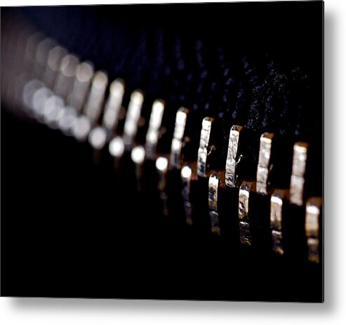 Zipper Metal Print featuring the photograph Coming Together by Rona Black