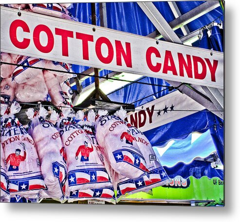 Blue Metal Print featuring the photograph Cotton Candy by David and Carol Kelly