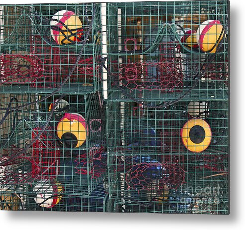Crab Trap Photography Metal Print featuring the photograph Crab Traps by Luana K Perez