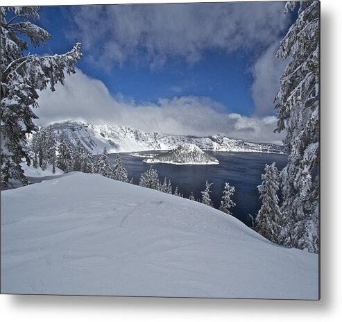 Crater Metal Print featuring the photograph Crater Lake/ Wizard Island by Todd Kreuter