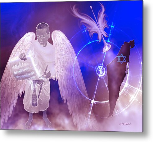 Decrees Of Heaven Metal Print featuring the digital art Decrees of Heaven by Jennifer Page