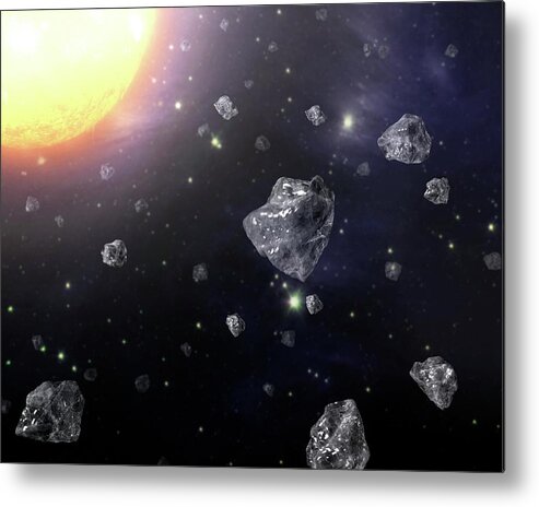 Nobody Metal Print featuring the photograph Diamond Particles In Space by Nasa/jpl-caltech/t. Pyle (ssc)