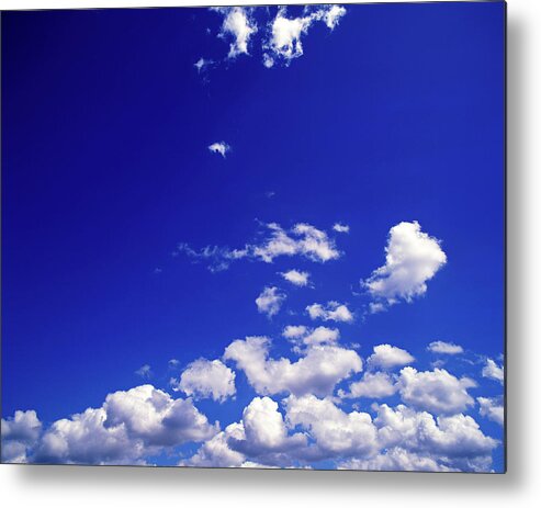 Tranquility Metal Print featuring the photograph Dramatic Clouds And Blue Sky by Hans-peter Merten