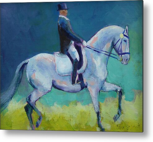 Horse Metal Print featuring the painting Dressage by Carol Jo Smidt