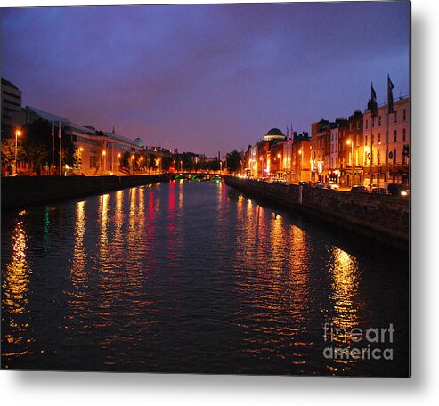 Dublin Metal Print featuring the photograph Dublin Nights by Mary Carol Story