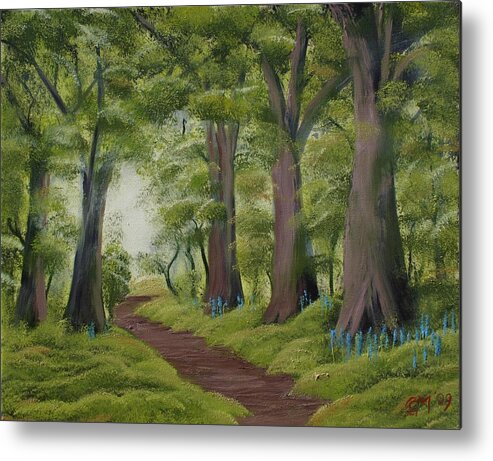 Painting Metal Print featuring the painting Duff House Walk by Charles and Melisa Morrison