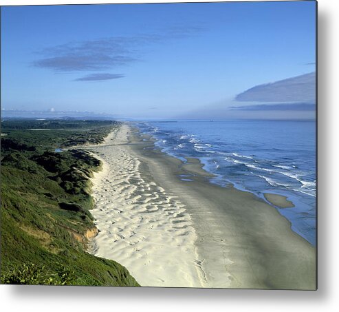Oregon Metal Print featuring the photograph Dunes of the Oregon Coastline by Mountain Dreams