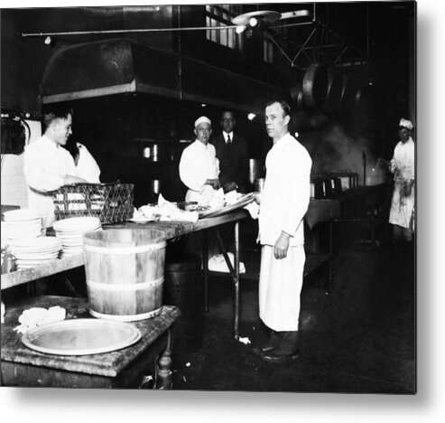 1920 Metal Print featuring the photograph Ellis Island Kitchen by Granger