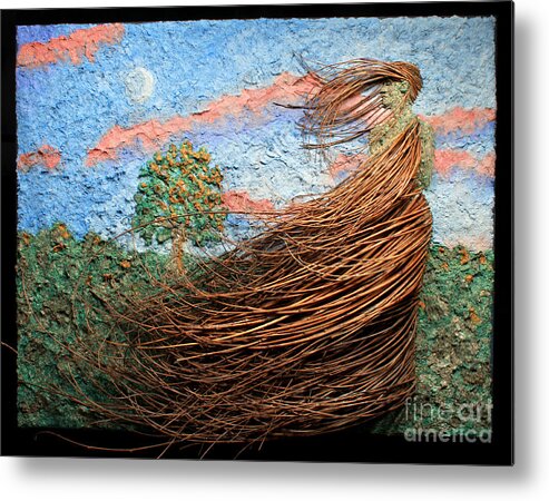 Art Metal Print featuring the mixed media Fading Light by Adam Long
