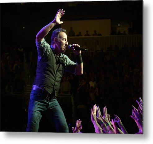 Springsteen Metal Print featuring the photograph Faith Will Be Rewarded-Color by Jeff Ross