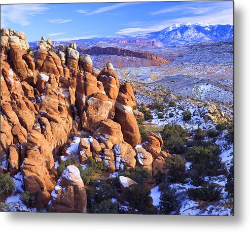 Arches National Park Metal Print featuring the photograph Fiery Furnace Overlook by Ray Mathis