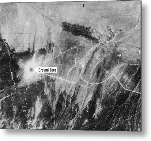 Missile Launch Site Metal Print featuring the photograph First Chinese Nuclear Test by National Reconnaissance Office