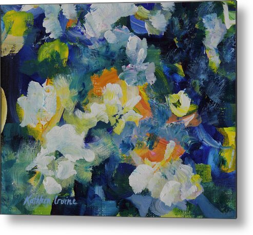Flowers Metal Print featuring the painting Floral Abstract by Kathleen Irvine
