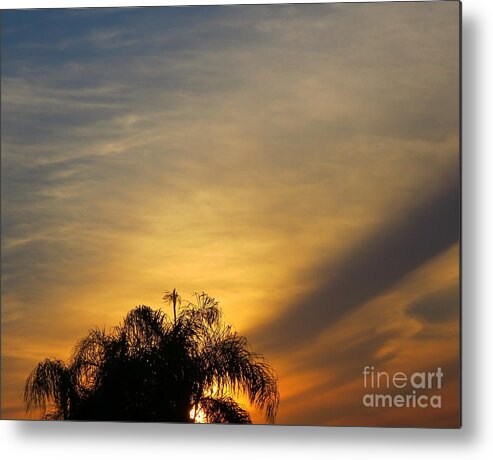 Florida Sunset Lll. Metal Print featuring the photograph Florida Sunset lll. by Robert Birkenes