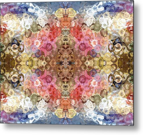 Abstract Metal Print featuring the painting Flowers for the Fish Nbr 1L by Will Barger