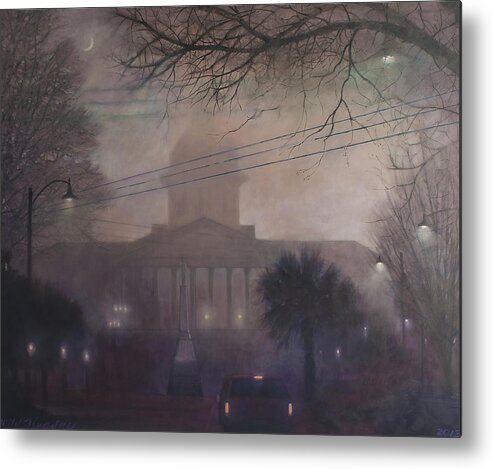 Dome Metal Print featuring the painting Foggy Dome by Blue Sky