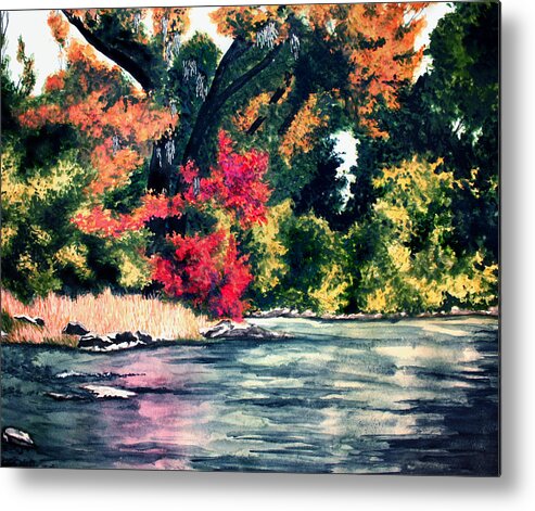Fort Toulouse Metal Print featuring the painting Fort Toulouse Tallapoosa River Flair by Beth Parrish