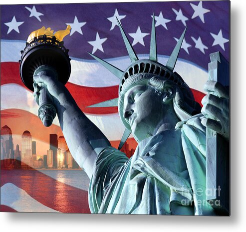 Digital Art Metal Print featuring the photograph Freedom by Edmund Nagele FRPS