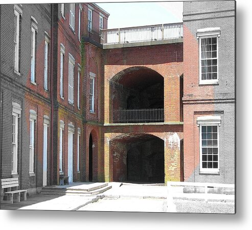 Fort Metal Print featuring the photograph From These Halls by Pamela Hyde Wilson