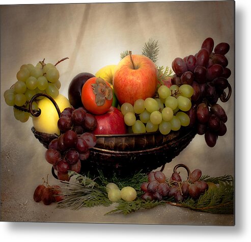 Fruits Metal Print featuring the photograph Fruits by Anna Rumiantseva