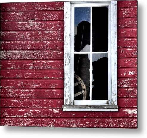 Window Metal Print featuring the photograph Ft Collins Barn Window 13568 by Jerry Sodorff