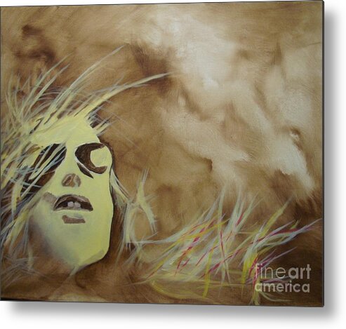 Abstract Metal Print featuring the painting Go Ahead by Stuart Engel