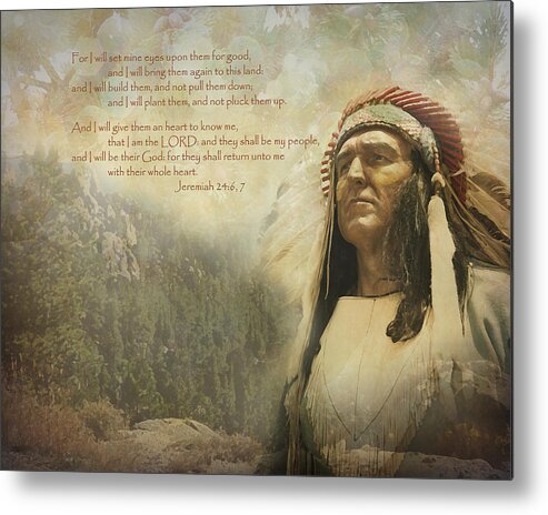 Indian Metal Print featuring the photograph God's Promise by Terry Eve Tanner