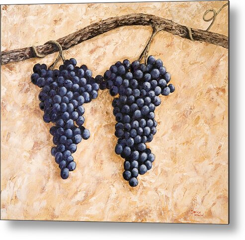 Grape Vine Metal Print featuring the painting Grape Vine by Darice Machel McGuire